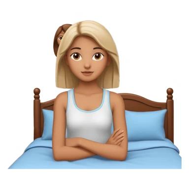 3D rendering realistic still life ultra detailed Tesnage girl bedroom, with Posters on walls sticker