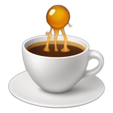 corona virus drinking coffee sticker