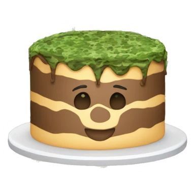 Camouflage birthday cake sticker