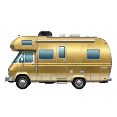  Side shot of 1973 Winnebago motor home C-3PO tarnished from space sticker