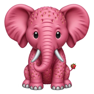 Eu quero um elevante de morango sticker