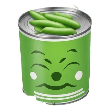 can with picture of green beans on the front sticker