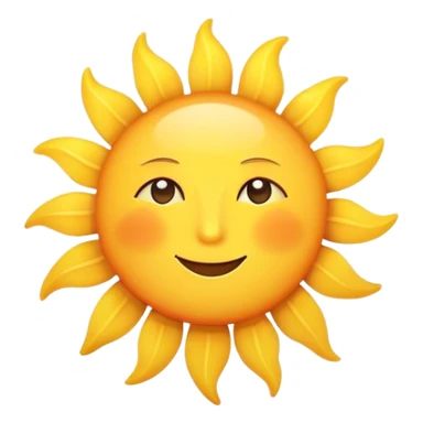 Sun with good morning text sticker