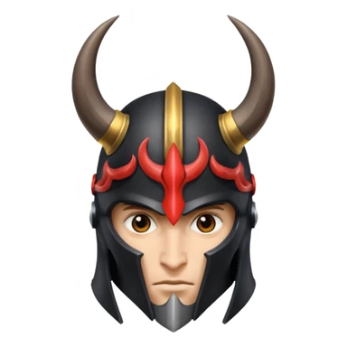 ares god of war black armour horned helmet sticker