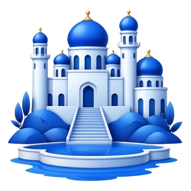 Royal Blue Aesthetic Scenery Deco sticker