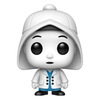 Fanko Pop white sticker