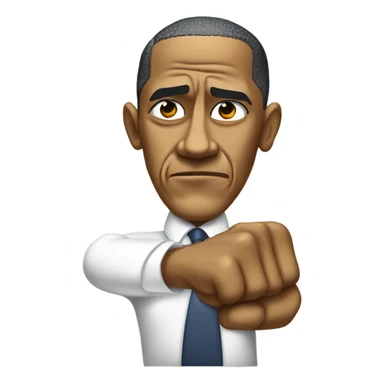 Barack Obama thumbs down sticker
