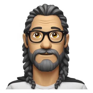 Hombre lobo con lentes sticker