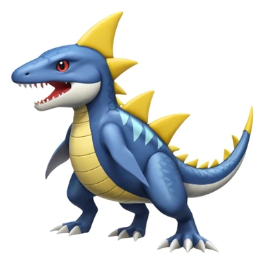 Sharpedo-Garchomp-Ampharos-Rhypherior-Sceptile-fusion sticker