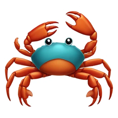Crab holding a sign  sticker