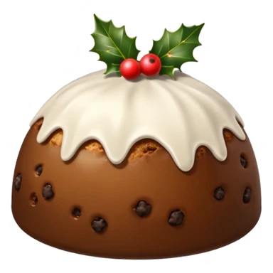 Christmas pudding sticker