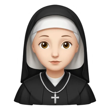 Nun sticker