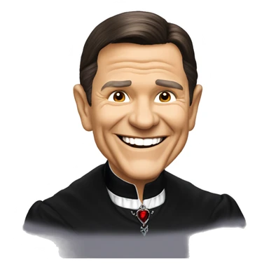 Vampire Kenneth Copeland smiling  sticker
