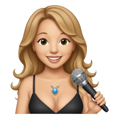 mariah carrey with microphone sticker