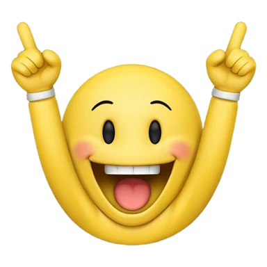 a cheering smiley with the words "Rabea! Rabea!" shouting over his head sticker