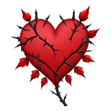 Put The 💔 Emoji And 🥀 Emoji Together In One Image sticker