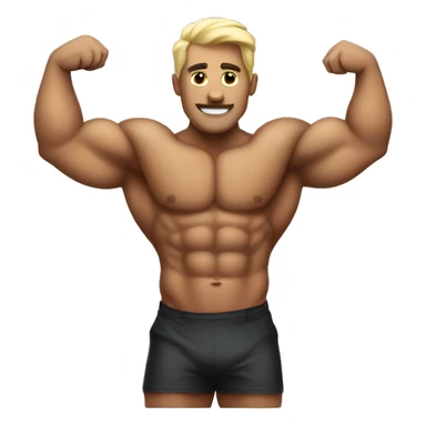 Body builder sticker