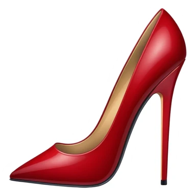 Dark red stiletto  sticker