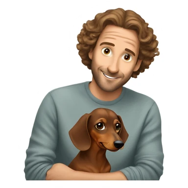 dachshund and me sticker