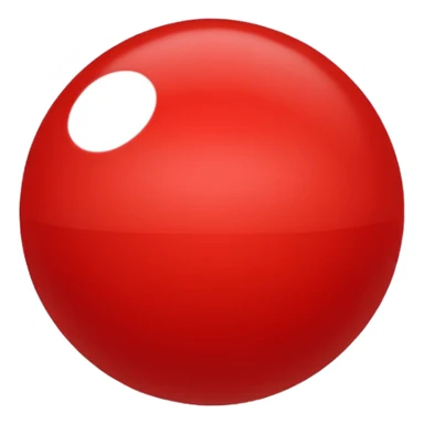 bolinha sólida vermelha para marcar início de frase sticker