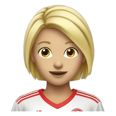 Fille blonde soccer sticker