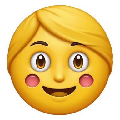 Emoji amarillo mordiéndose la uña (😊+💅)no se esta mordiendo la uña sticker