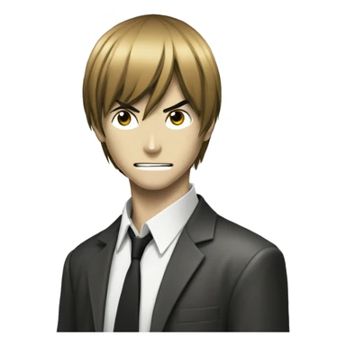 Light yagami from death note manga  sticker