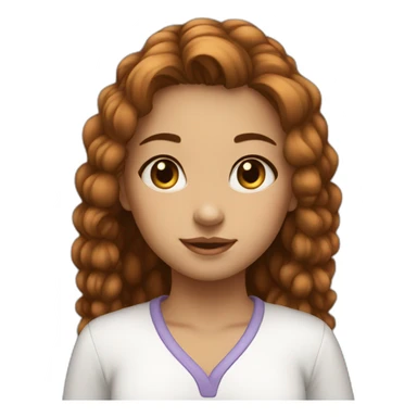 Girl with name plate of moni sticker