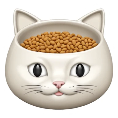 cat food bowl sticker