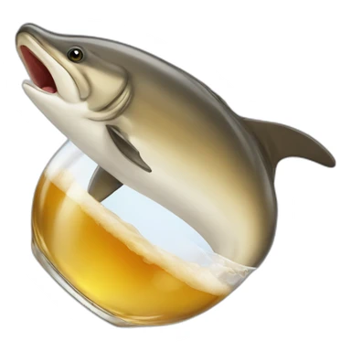 Dauphin bière  sticker