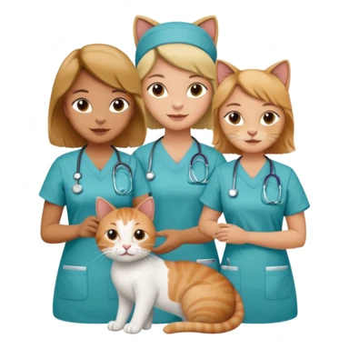 Cat hospital nurses sticker