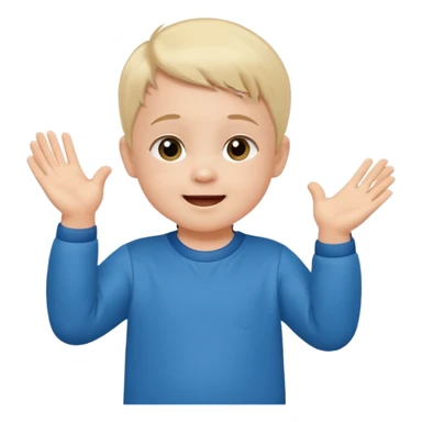 A toddler with a tiny jersey, clapping with adorable enthusiasm sticker