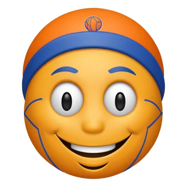 Smiley icon new york knicks sticker