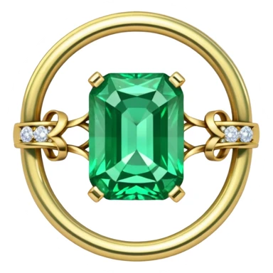 glitter esmerald married ring sticker