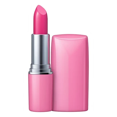 pink version of 💋, with no detail on the mouth, just the outline of the lipstick with the little grooves like the original sticker