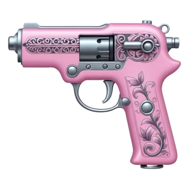 pink tattoo gun sticker