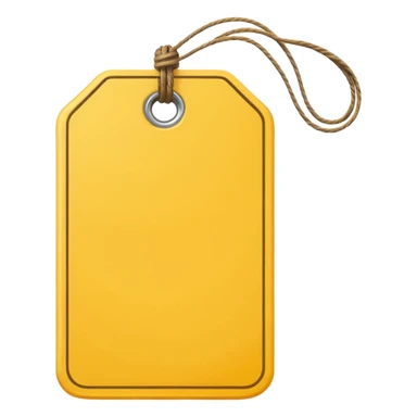  yellow Price tag sticker
