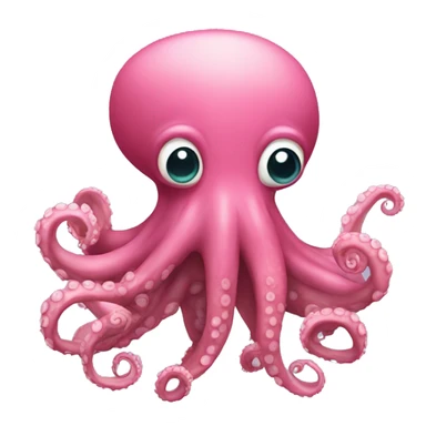 Pulpo rosa sticker