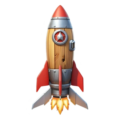 A Rocket Made Of Wood And Scrap Metal In A Clash Of Clans Aesthetic sticker