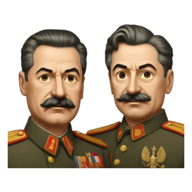 Stalin and Vladimir Poutin sticker