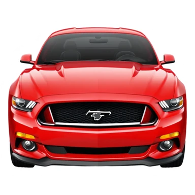 Ford Mustang perfect front view sticker