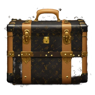 Black Luis Vuitton Trunk sticker