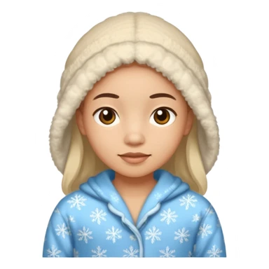 Winter Cozy Pajamas sticker