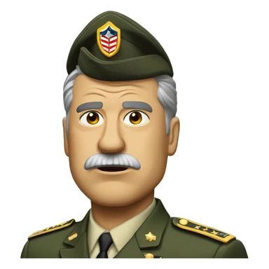 general of army usa angry sticker