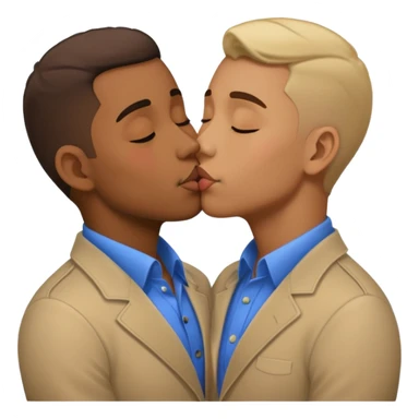 Gay guys kissing sticker