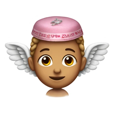 Cupid wearing a yarmulke sticker