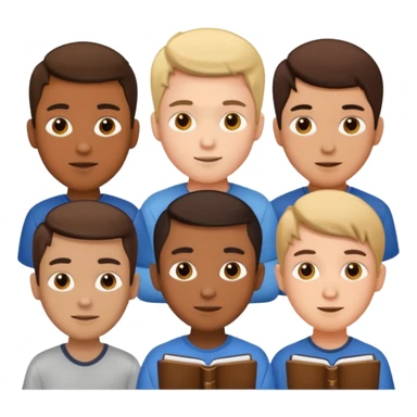 student(men) who is studying English  sticker