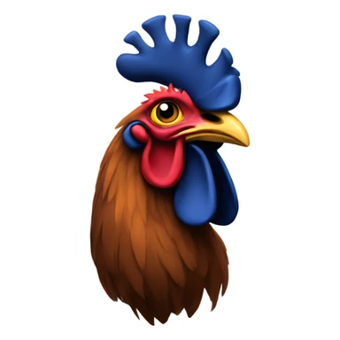 Gay black Jewish rooster sticker
