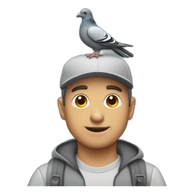 Pigeon-man sticker