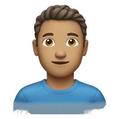 a blue t-shirt sticker